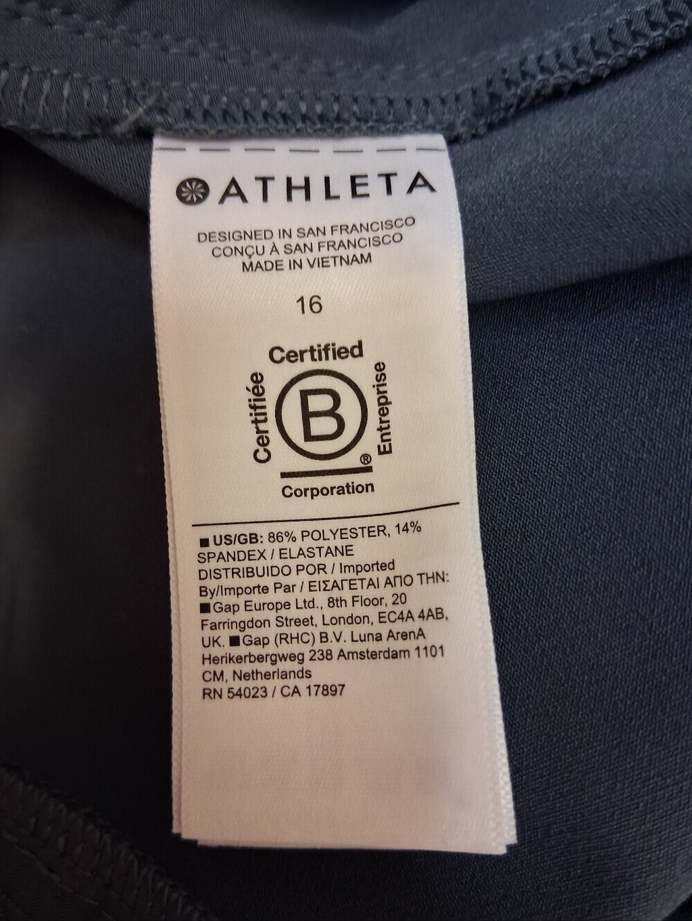 Athleta Women 's Slate Gray Cargo Pants Size 16 - Picture 10 of 16